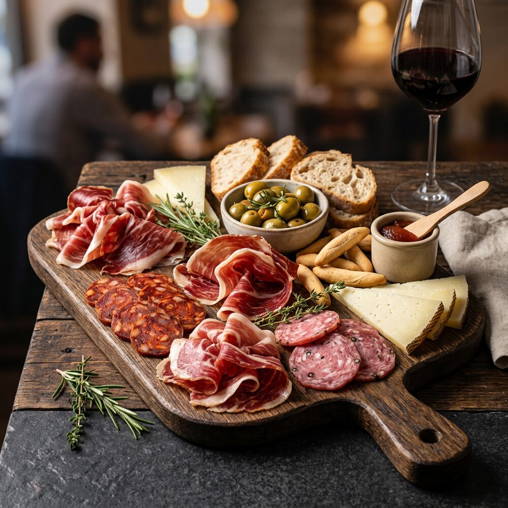 Tabla de embutidos ibéricos